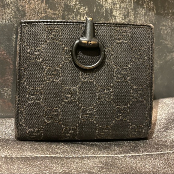 Gucci Dark Brown Monogram Wallet - Picture 1 of 11